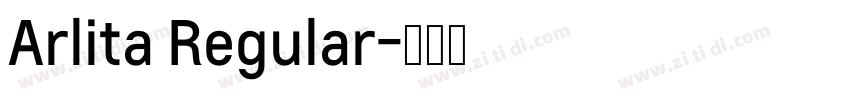 Arlita Regular字体转换